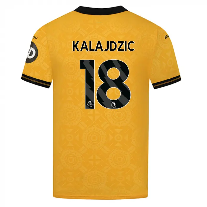 Wolverhampton Wanderers Store | Shop Official 2025-26 Wolves Pro Home Shirt – Adult KALAJDZIC 18 Wolves Gear